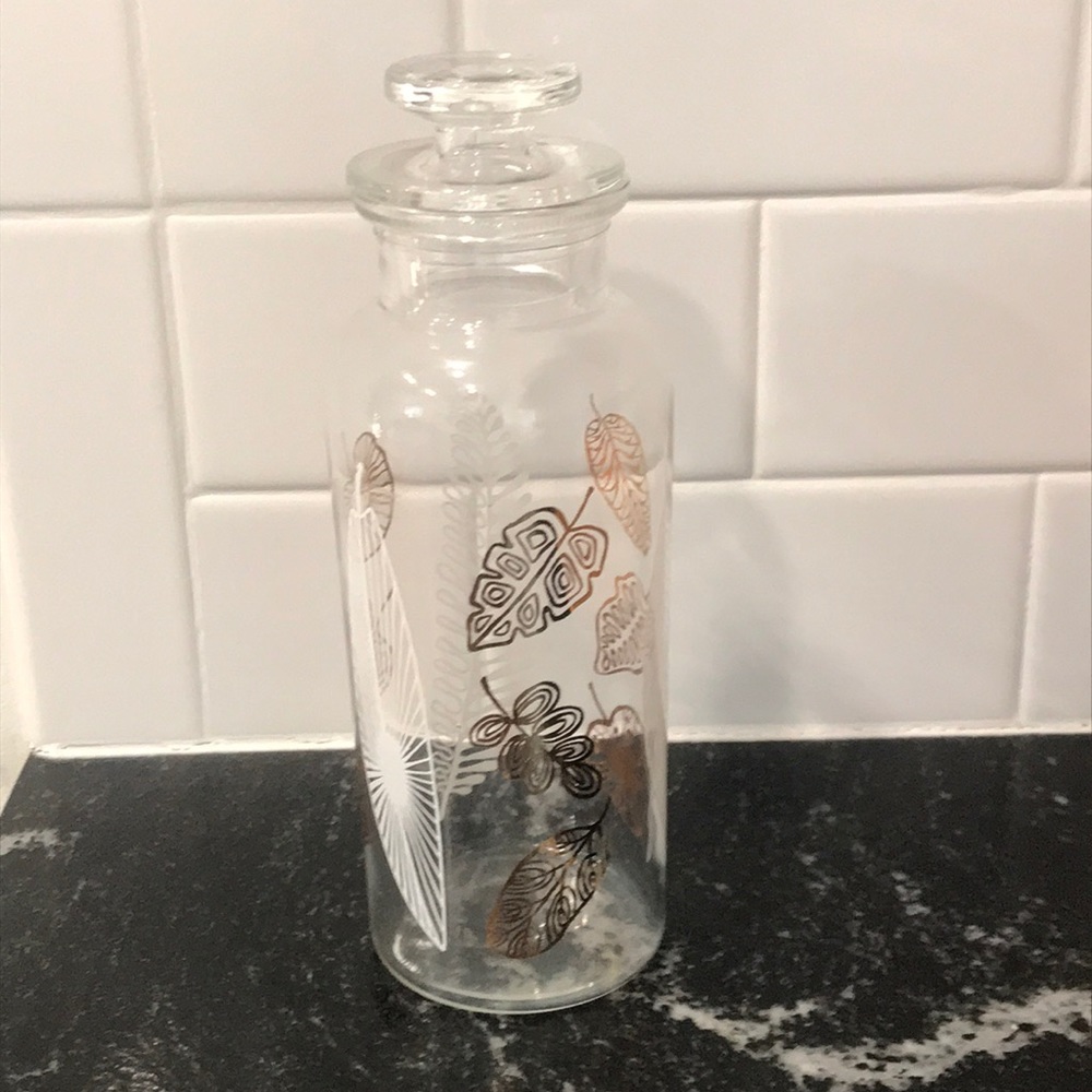 MCM Glass Apothecary Style Jar